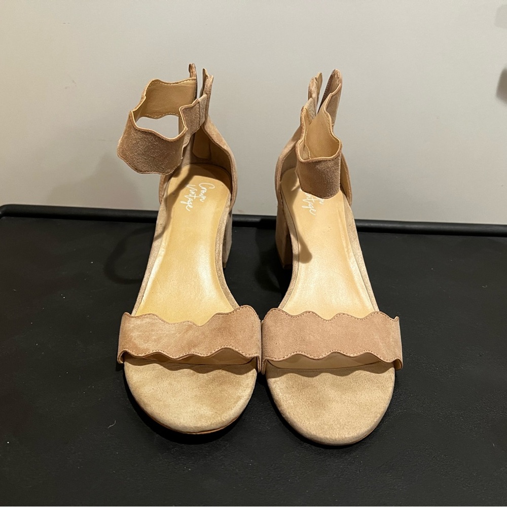 Crown Vintage Tan Suede Women's Sandals